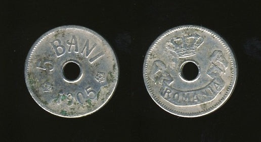 Romania Rumunjska 5 Bani 1905