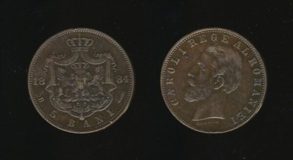 Romania Rumunjska 5 Bani 1884