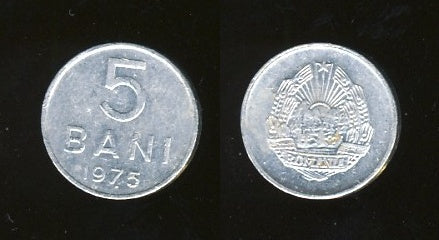 Romania Rumunjska 5 Bani 1975