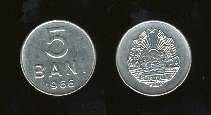 Romania Rumunjska 5 Bani 1966