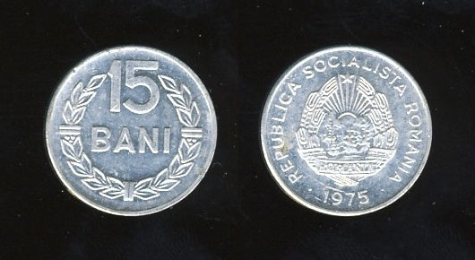 Romania Rumunjska 15 Bani 1975