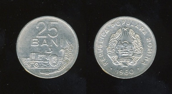 Romania Rumunjska 25 Bani 1960