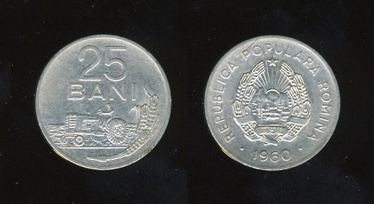 Romania Rumunjska 25 Bani 1960