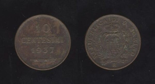 San Marino 10 Centesimi 1937