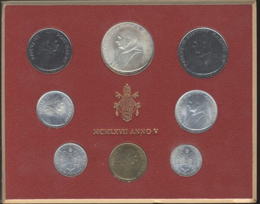 Vatican City Vatikan Set 1967 – Pavlvs VI – Anno V