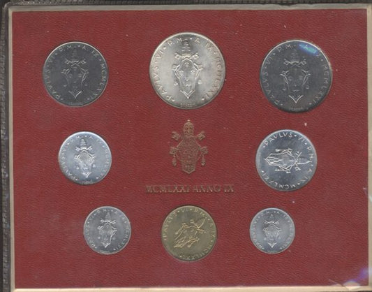 Vatican City Vatikan Set 1971 – Pavlvs VII – Anno IX