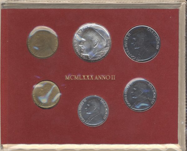 Vatican City Vatikan Set 1980 – Ioannes Paulus II – Anno II