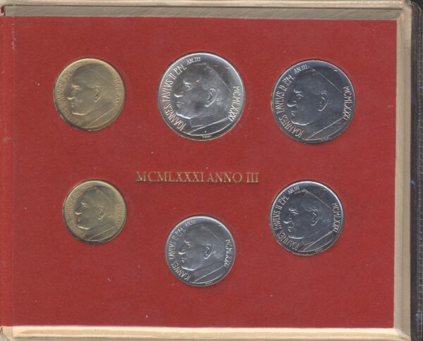 Vatican City Vatikan Set 1981 – Ioannes Paulus II – Anno III